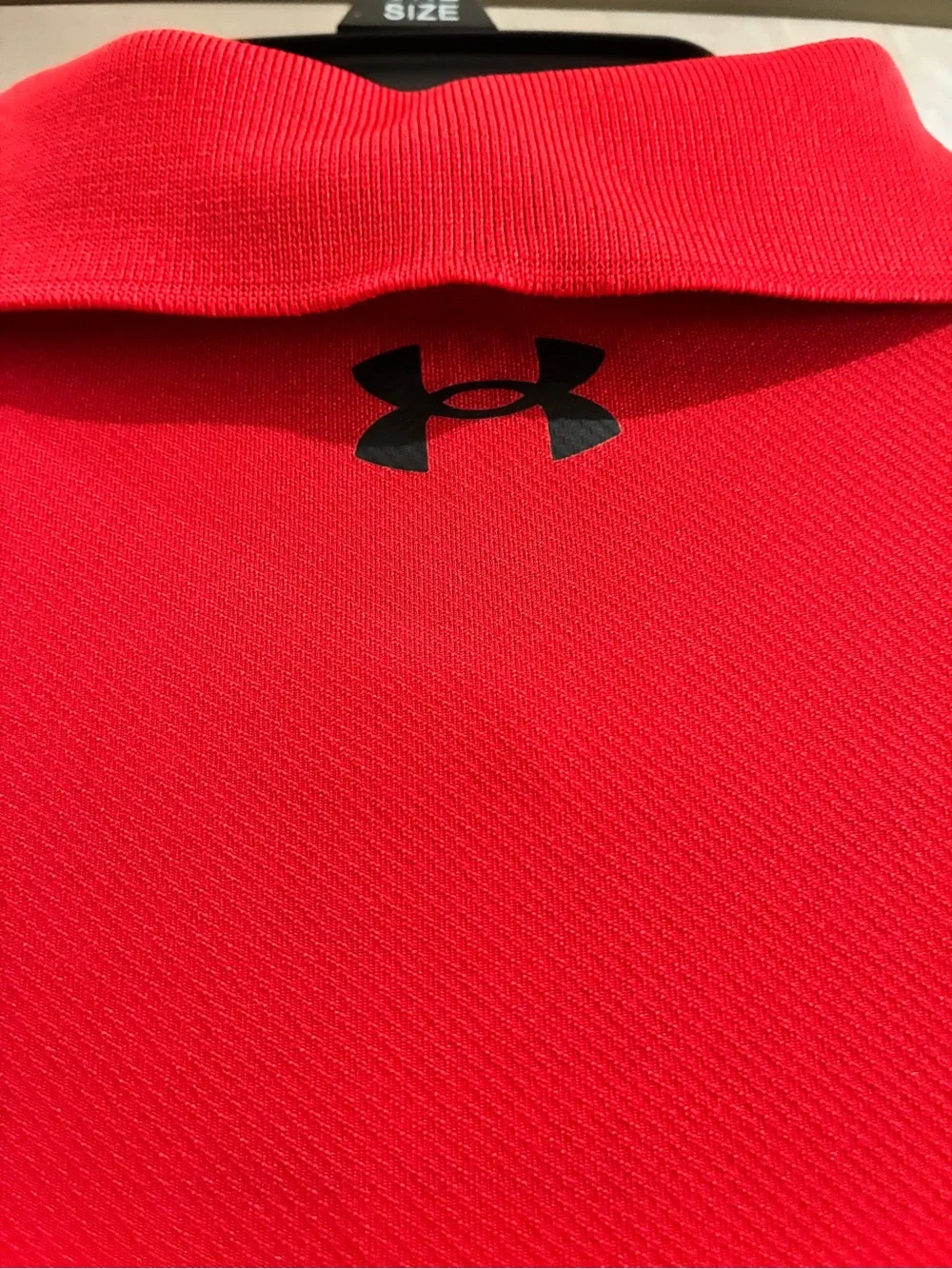 Under Armour Boys Matchplay Solid Red Stretch Polo Shirt, YM